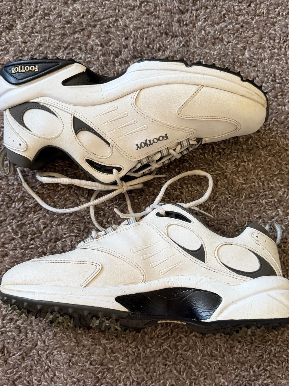 FootJoy GreenJoys Golf Shoes Men’s 8M White Black Gray